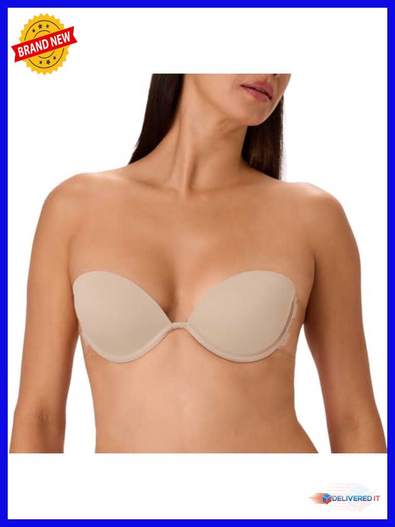 Push-Up Bra With Wings, Wireless Sticky Bra, Reusable, Sweat & Water Resistant